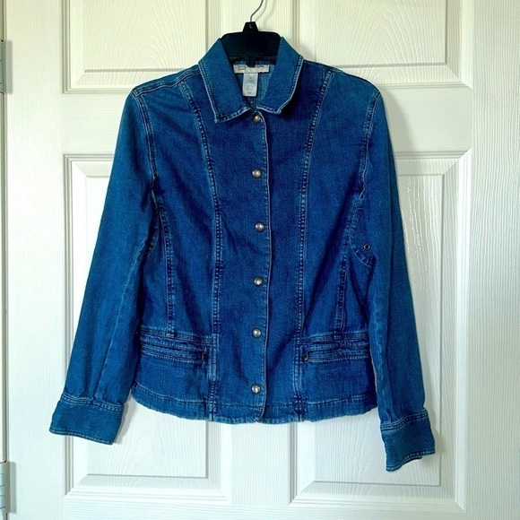 Jones New York Sport women’s denim Jean jacket Sz M - Picture 1 of 5